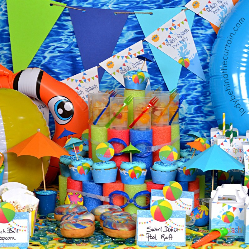 kids pool party decorating ideas