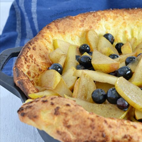 Blueberry Pear Dutch Pancake