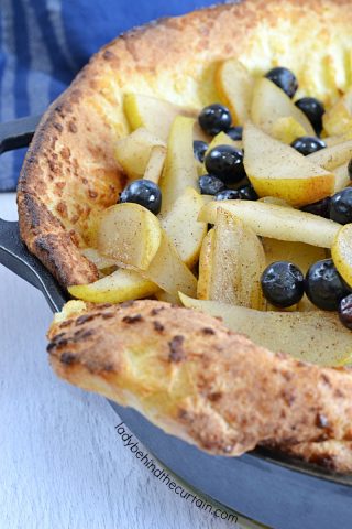 Blueberry Pear Dutch Pancake