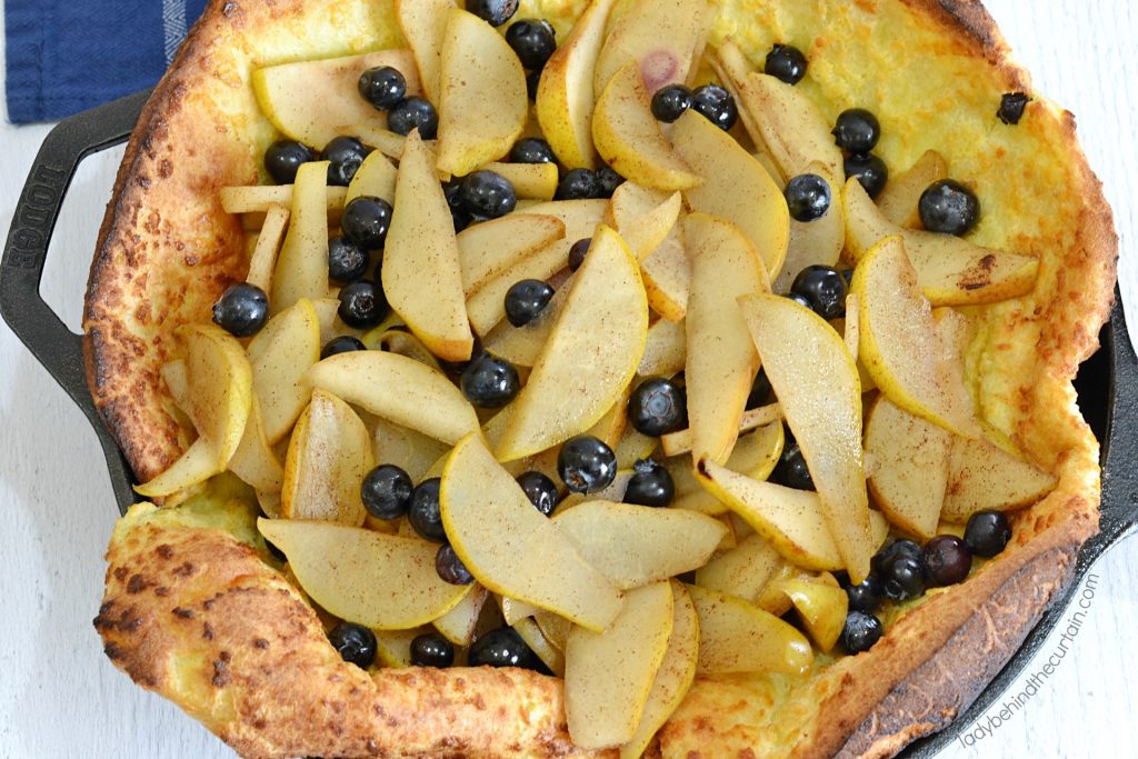 Blueberry Pear Dutch Pancake