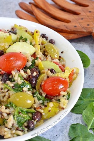 Brown Rice and Quinoa Salad