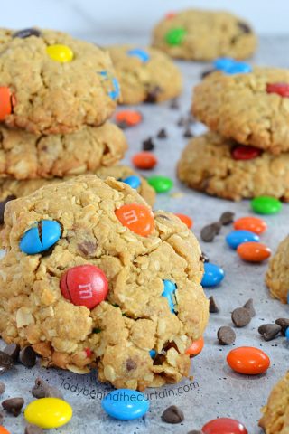 Peanut Butter Oatmeal Monster Cookies