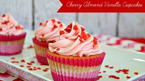 Cherry Almond Vanilla Cupcakes