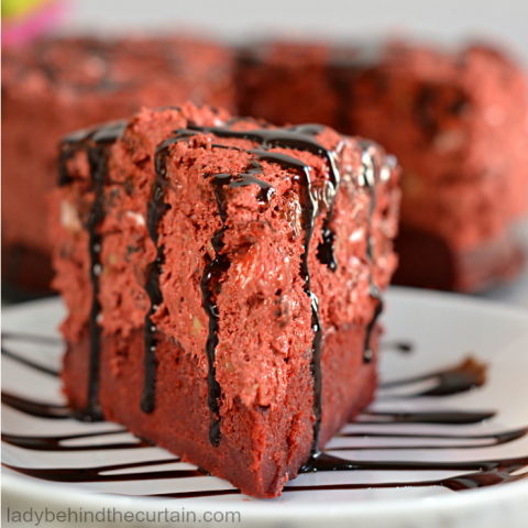 Instant Pot Red Velvet Rocky Road Cake