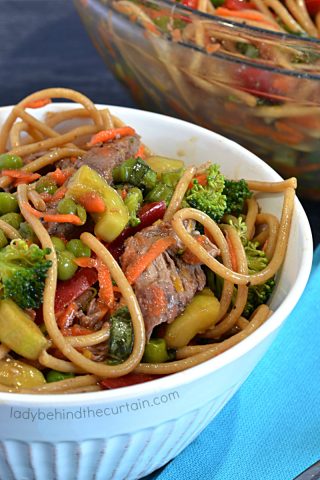 Light Asian Beef Noodle Salad