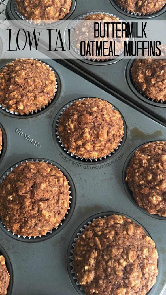 Low Fat Buttermilk Oatmeal Muffins