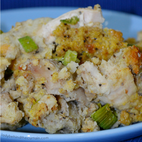 Old Fashioned Cornbread Dressing with or without Chicken