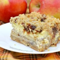 Caramel Apple Pie Cheesecake Bars