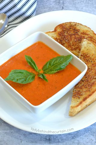 Homemade Creamy Tomato Basil Soup