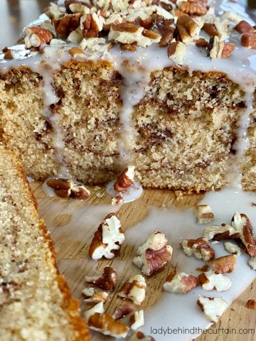 Brown Butter Cinnamon Swirl Pound Cake