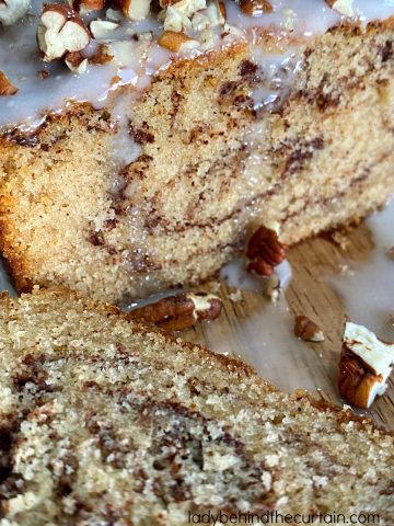 Brown Butter Cinnamon Swirl Pound Cake