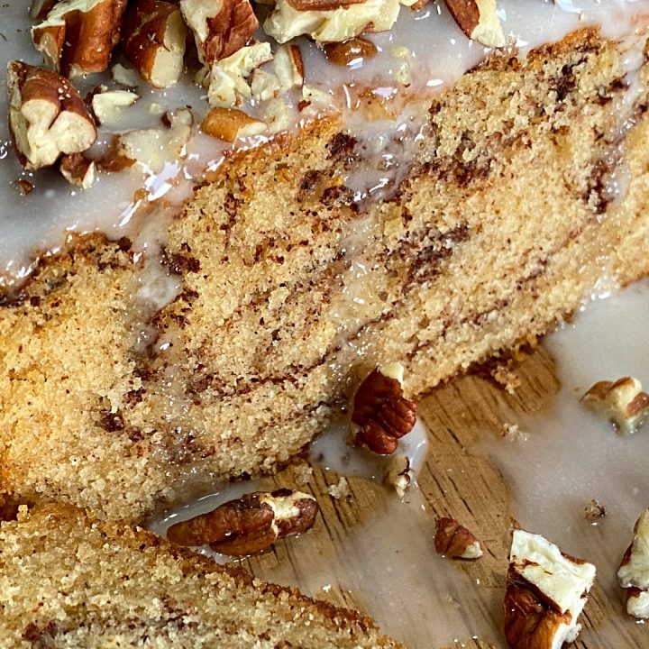 Brown Butter Cinnamon Swirl Pound Cake