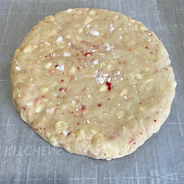 Overnight White Chocolate Peppermint Scones