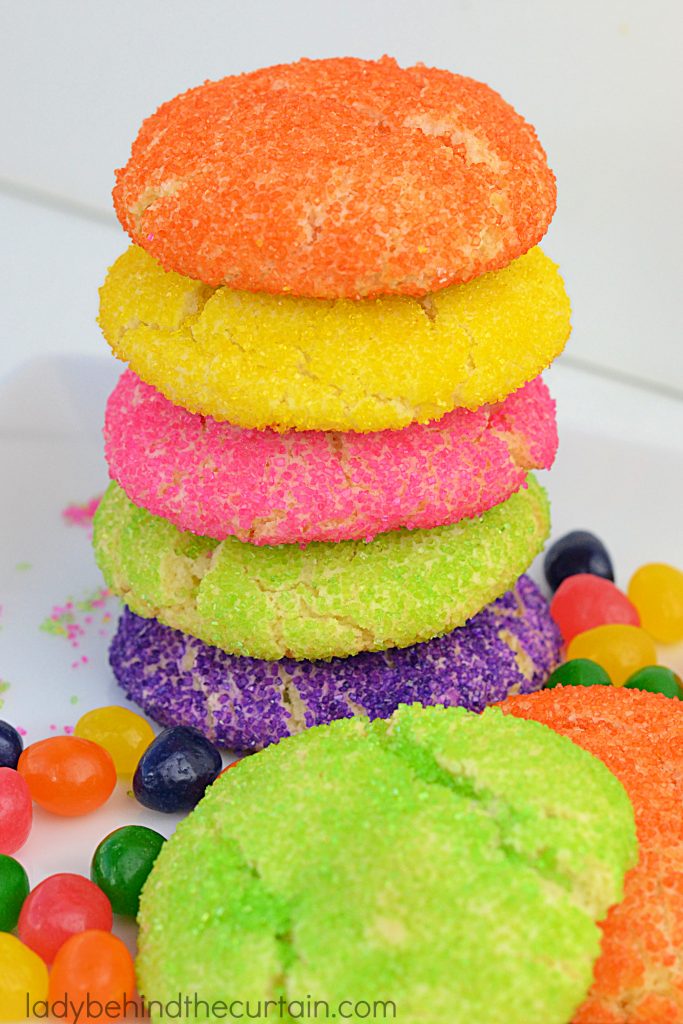 Soft Jelly Bean Sugar Cookies