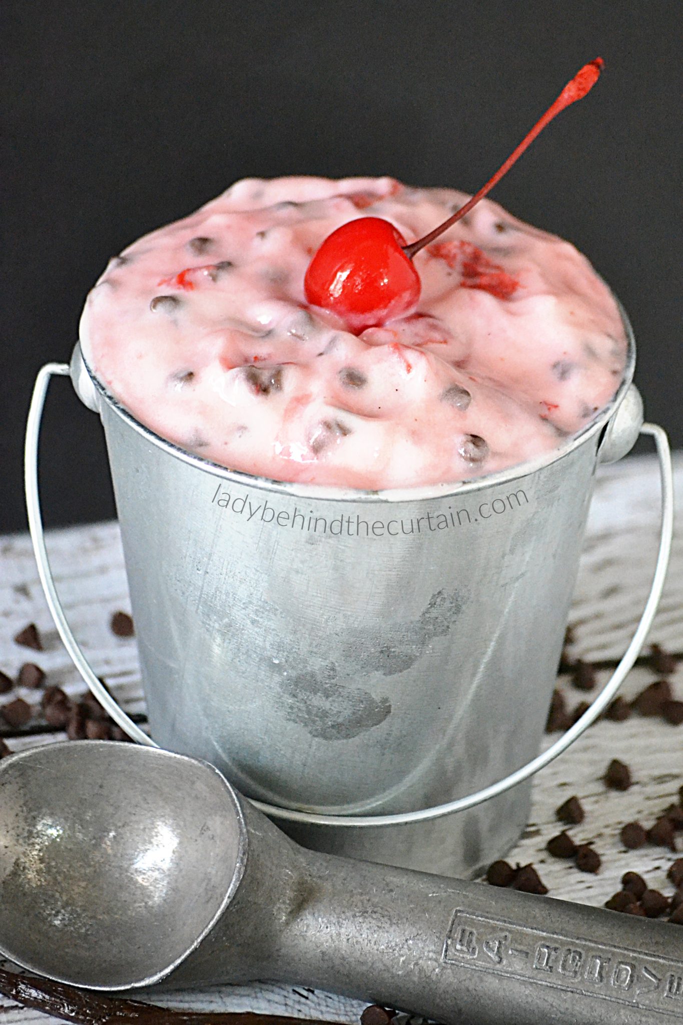 Light Vanilla Cherry Chocolate Frozen Yogurt