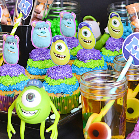 Monsters University Party Scary Dream Vanilla Cupcakes