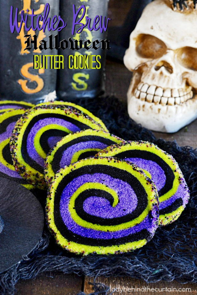 Witches Brew Halloween Butter Cookies