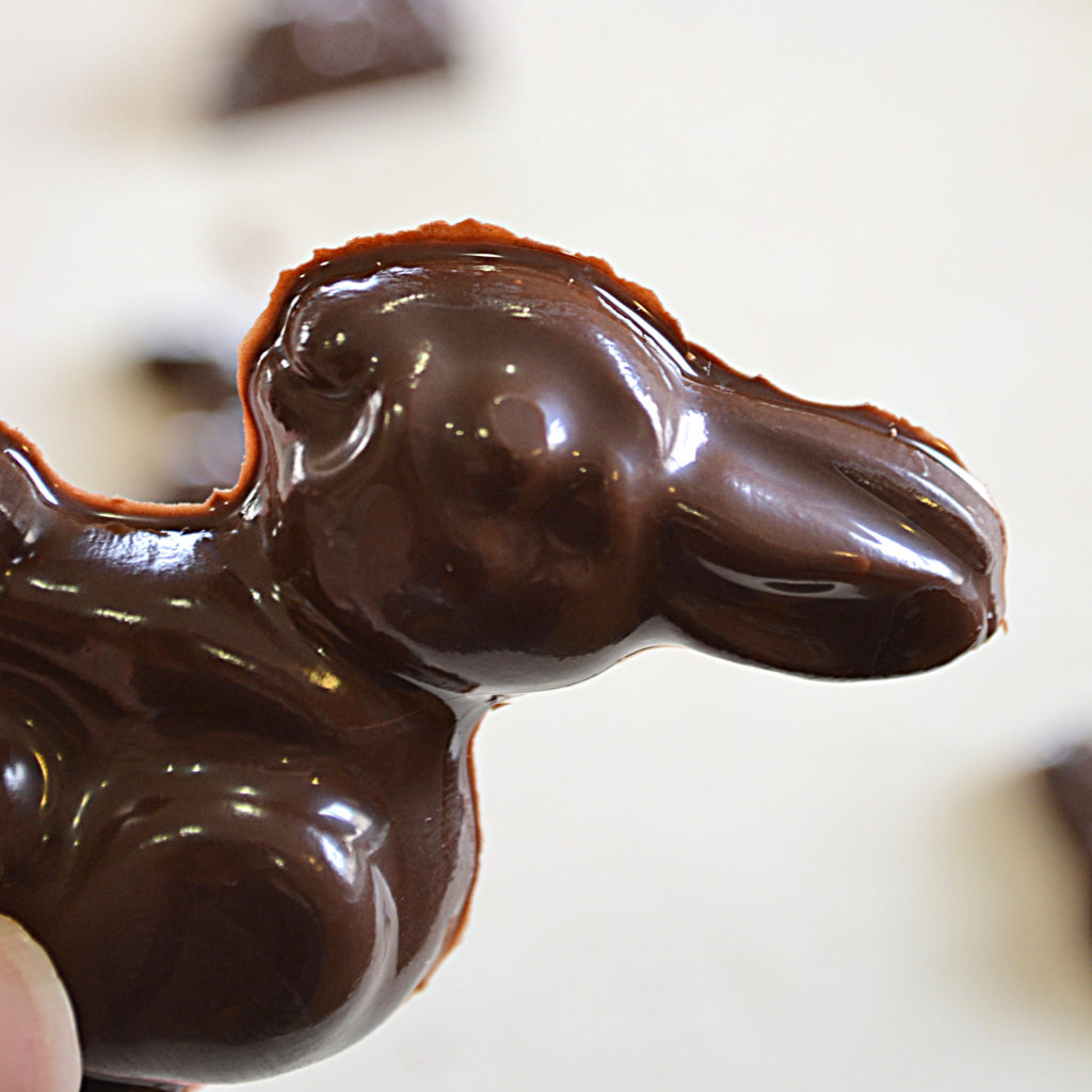 Homemade Chocolate Easter Bunnies