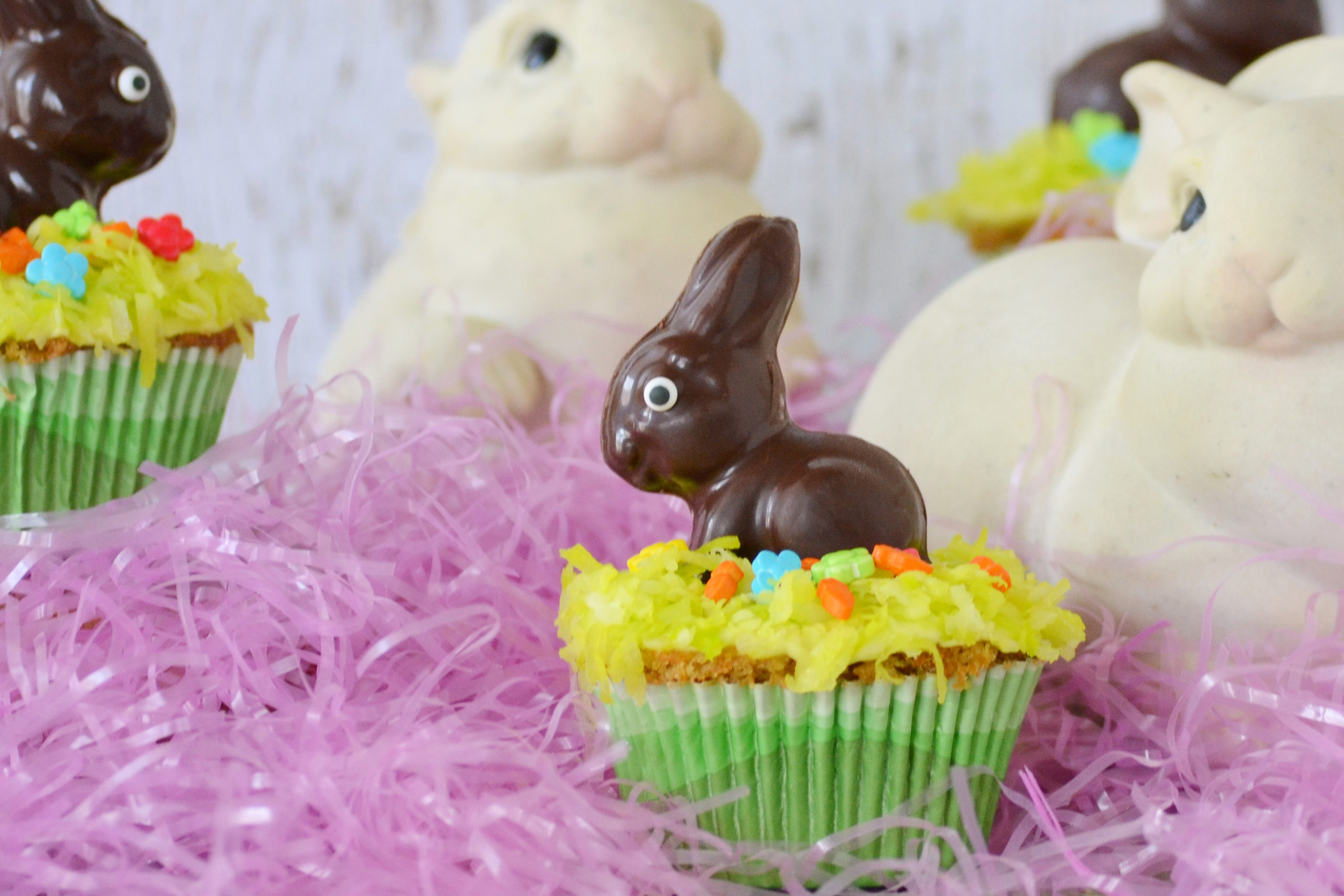 Chocolate Mold Easter Bunnies Using Sculptamold - Crafty Sisters