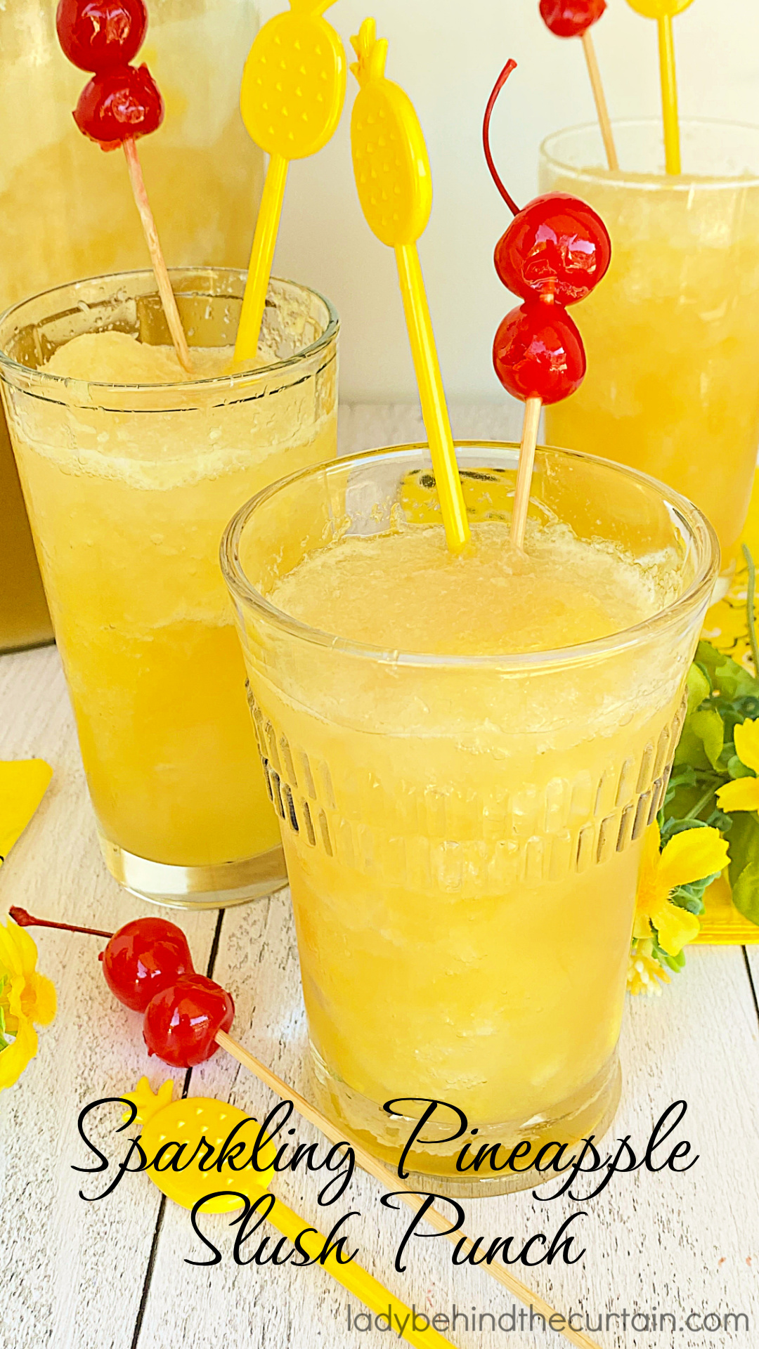 Sparkling Pineapple Slush Punch