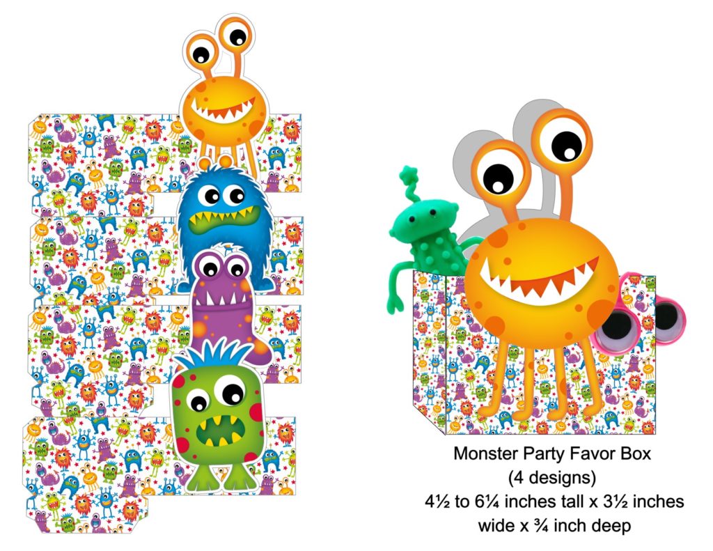 Cartoon Monster Party Free Printable Collection