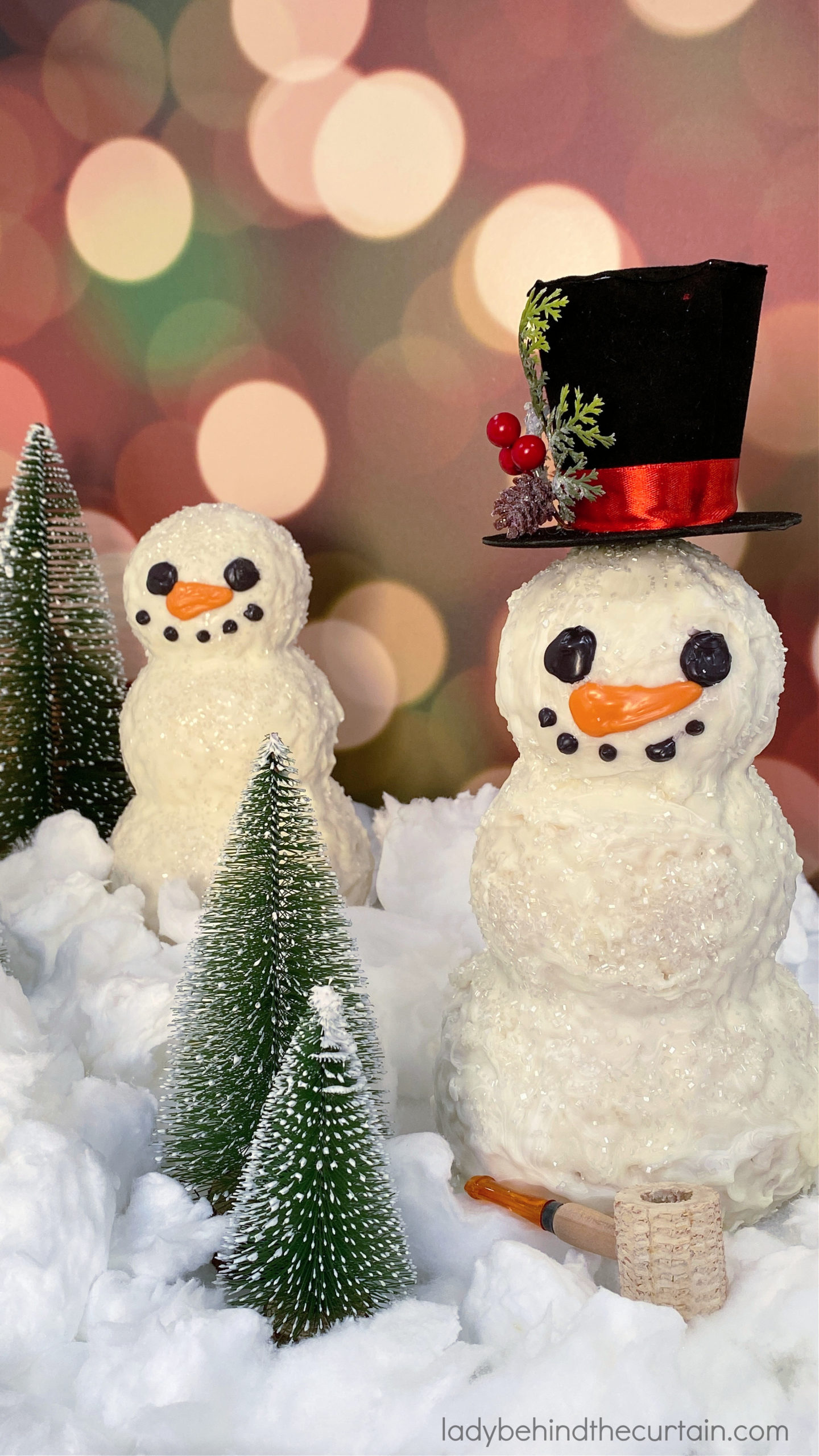 3-d Snowman Rice Krispy Treats