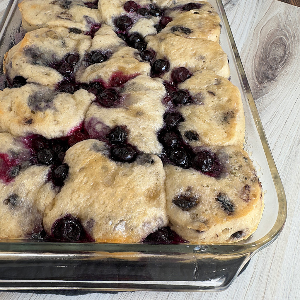 Semi Homemade Blueberries and Cream Biscuit Dessert