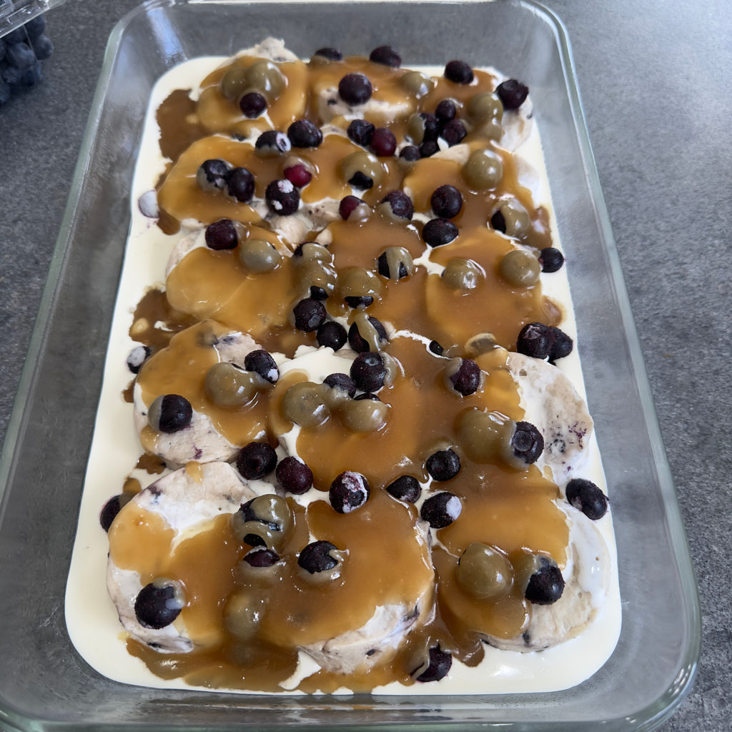 Semi Homemade Blueberries and Cream Biscuit Dessert