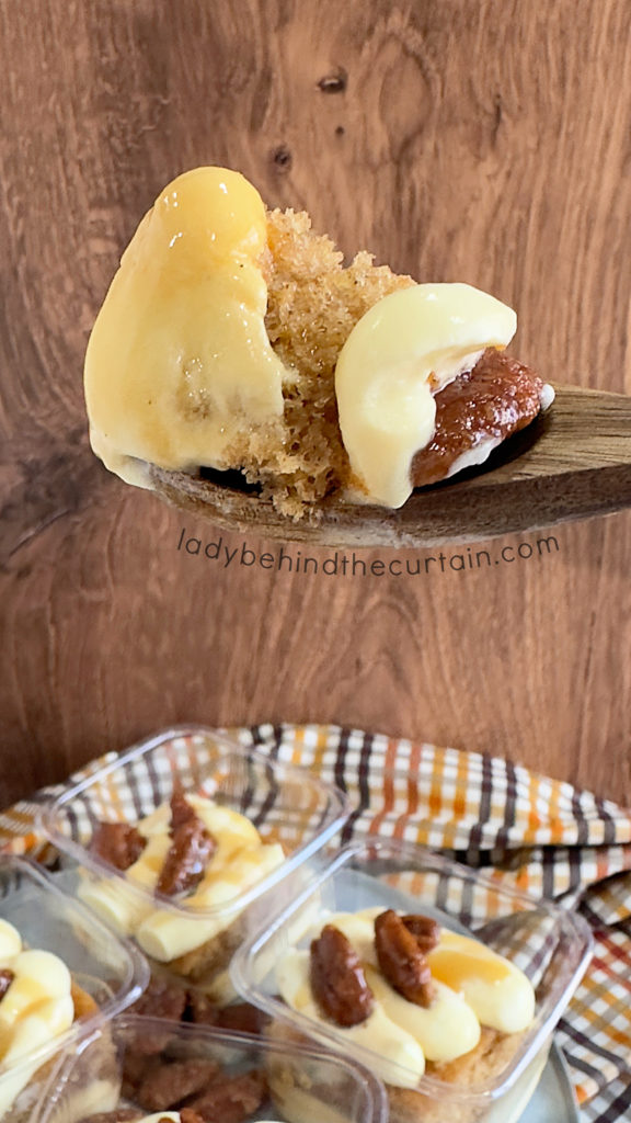 Spice Cake Caramel Mini Trifles