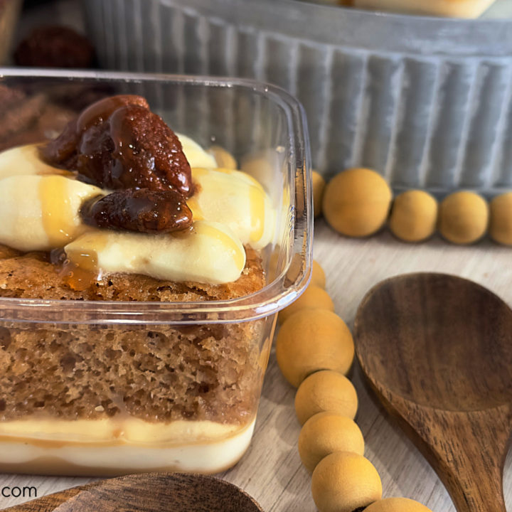 Spice Cake Caramel Mini Trifles