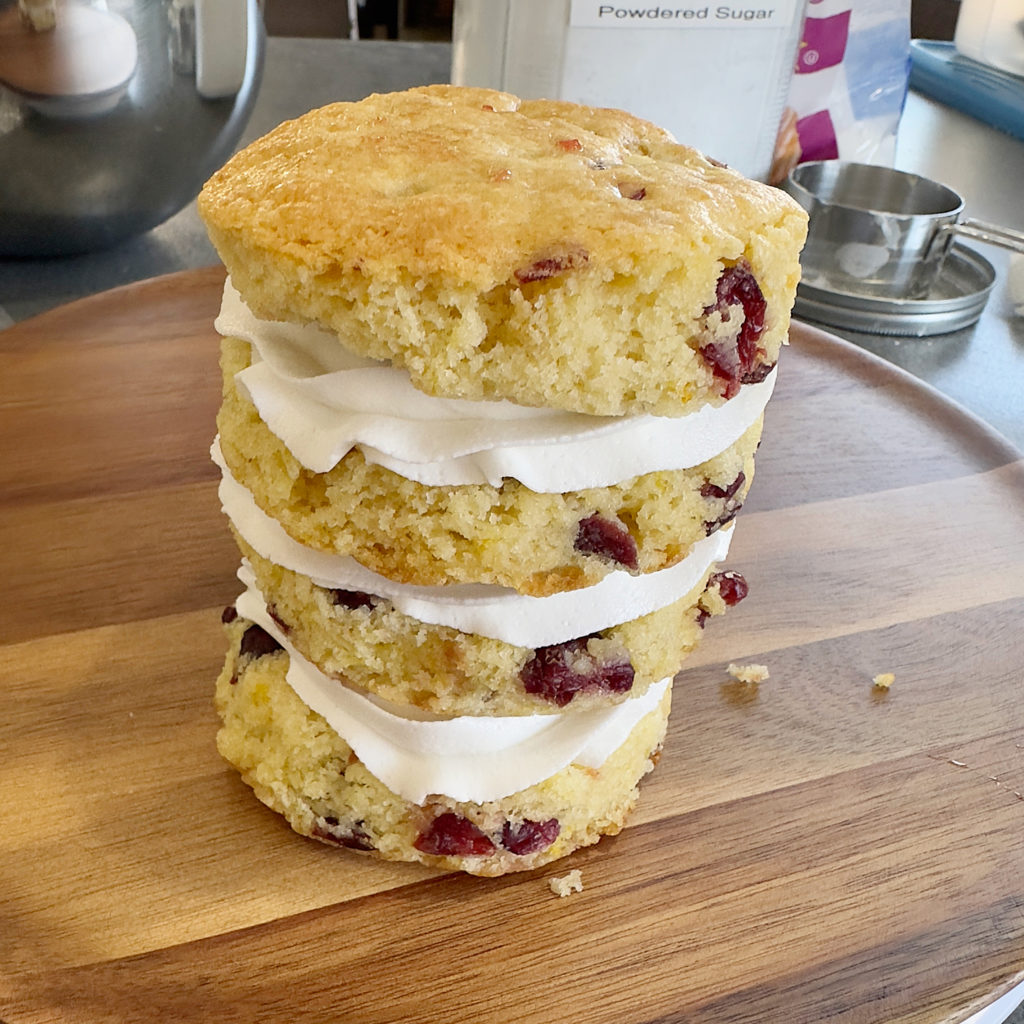 Cranberry Orange Christmas Candle Cakes