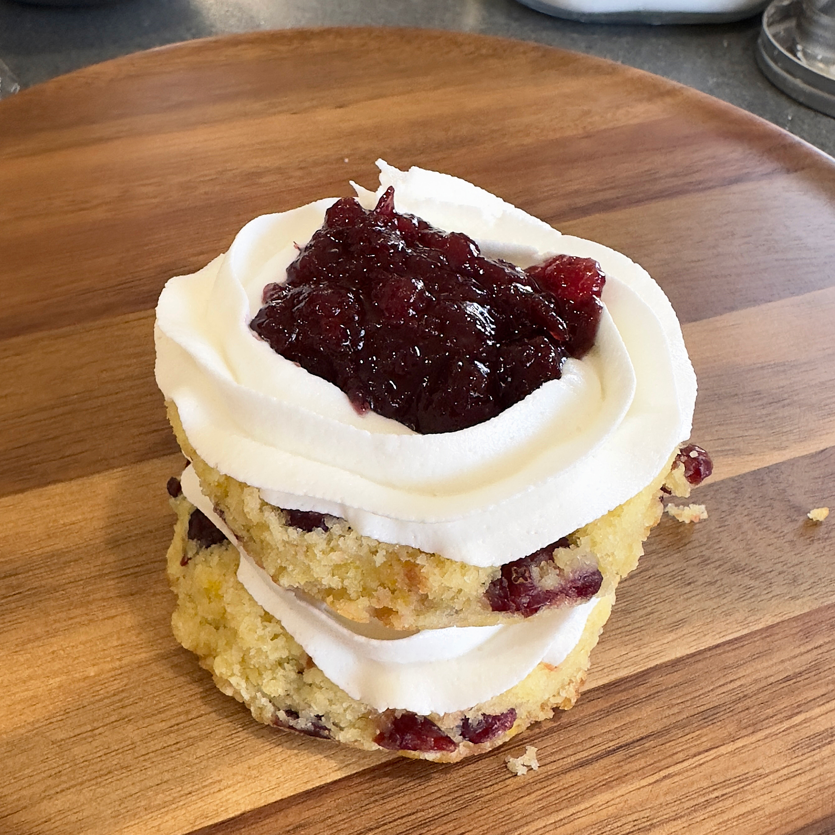 Cranberry Orange Christmas Candle Cakes