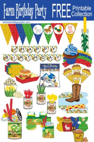 Kids Farm Themed Birthday Party FREE Printable Collection