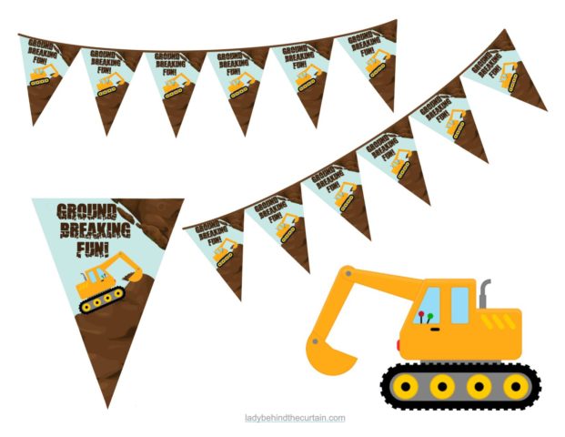 Construction Kids Birthday Party FREE Printable Collection