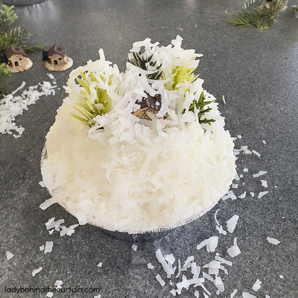 Snow Globe Coconut Cupcakes