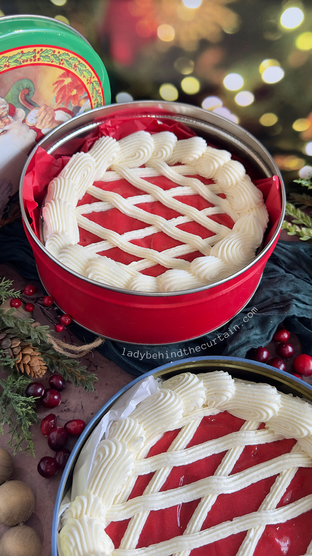 Upcycle a Cake Pan Into a Christmas Candle Ring Centerpiece