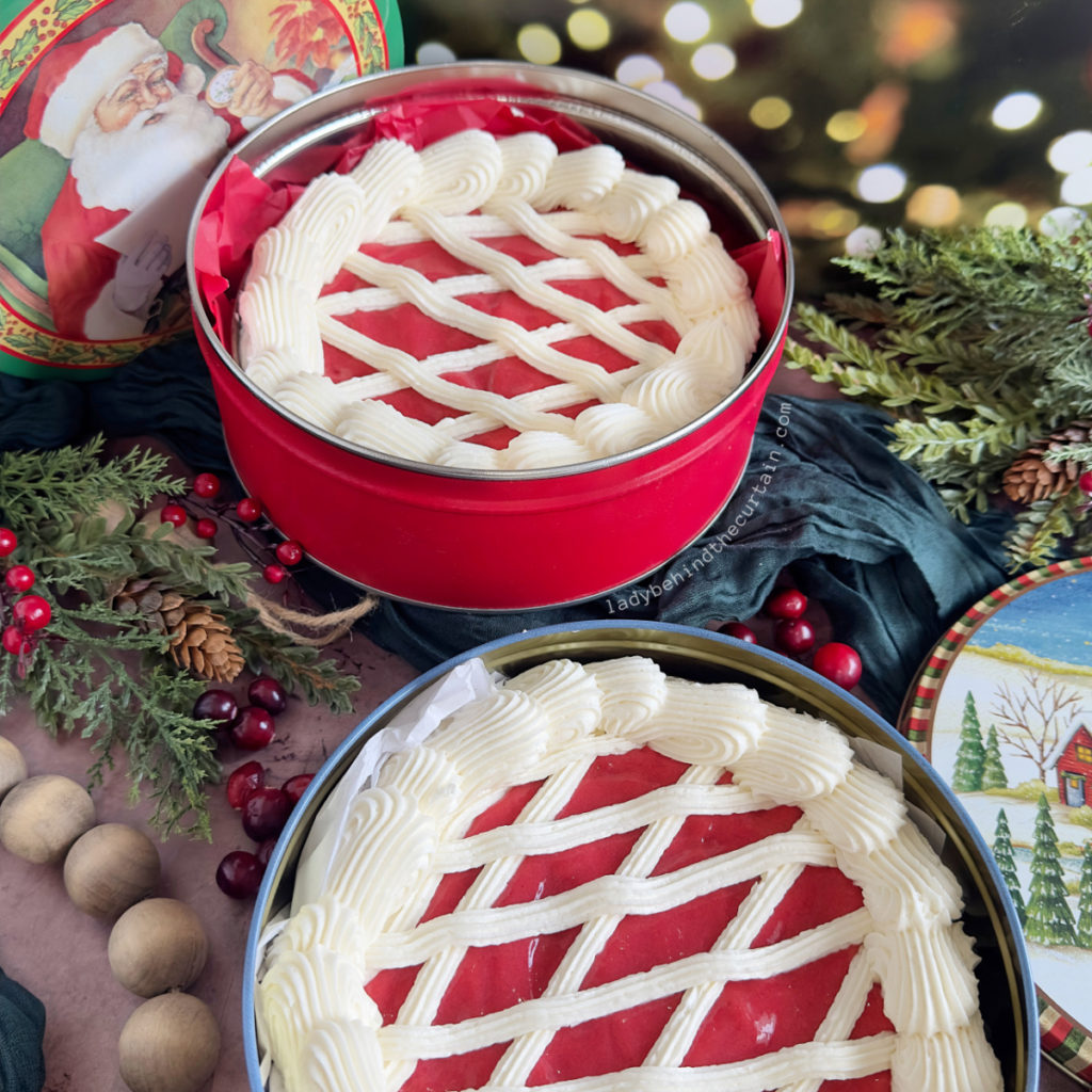 Christmas Cookie Tin Cakes