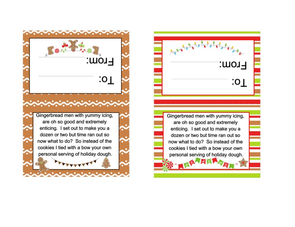 Holiday and Celebration Dough Topper FREE Printable Collection