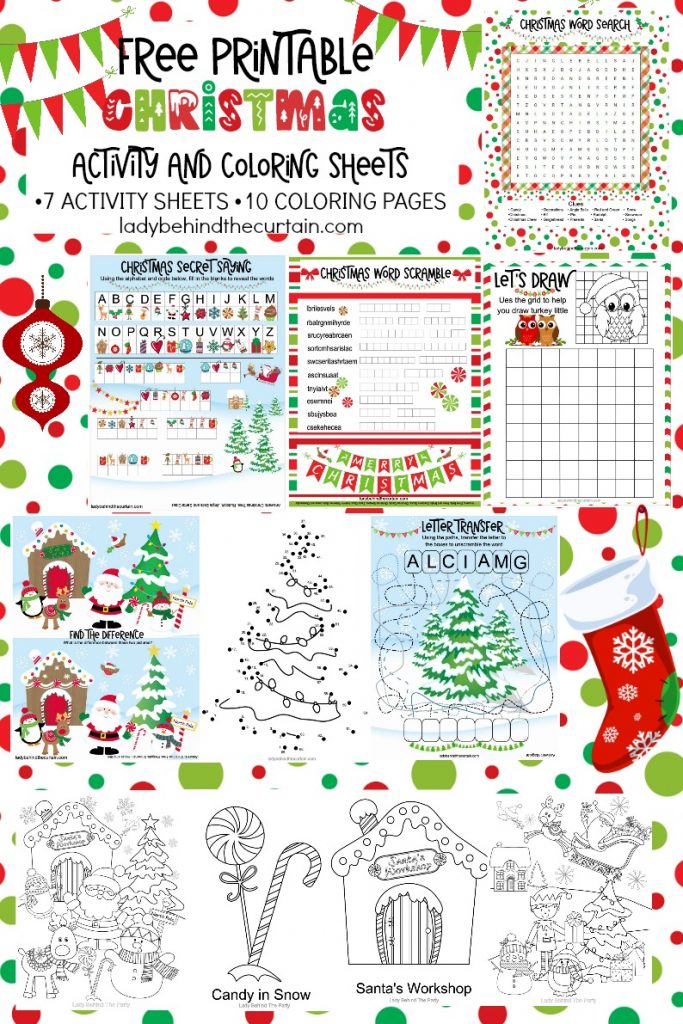 FREE Christmas Activity Sheets and Coloring Pages