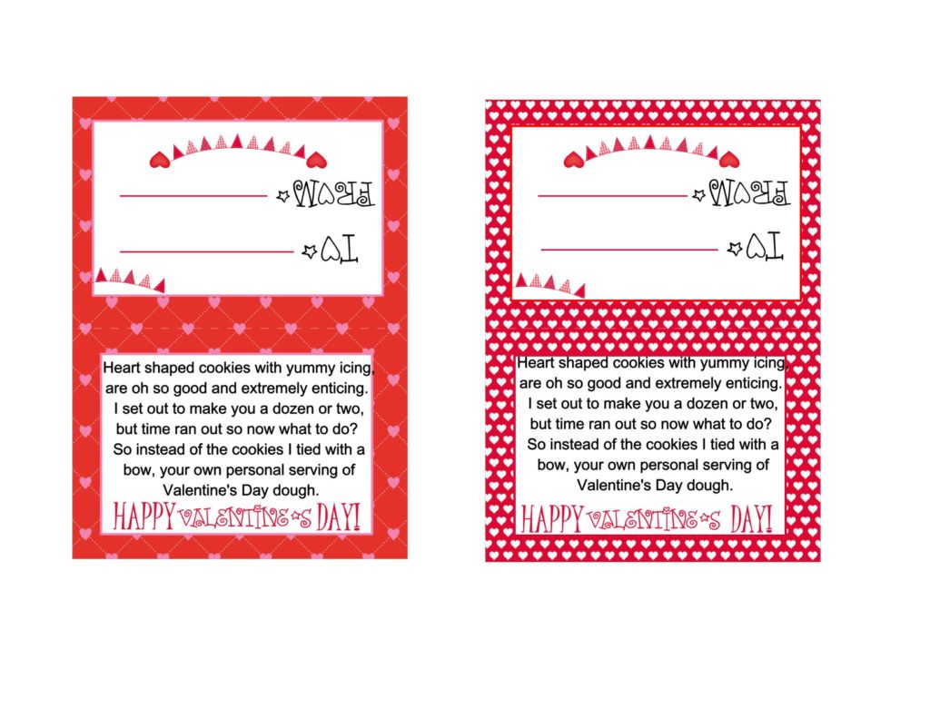 Holiday and Celebration Dough Topper FREE Printable Collection