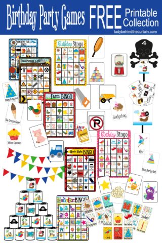 Birthday Party Games FREE Printable Collection