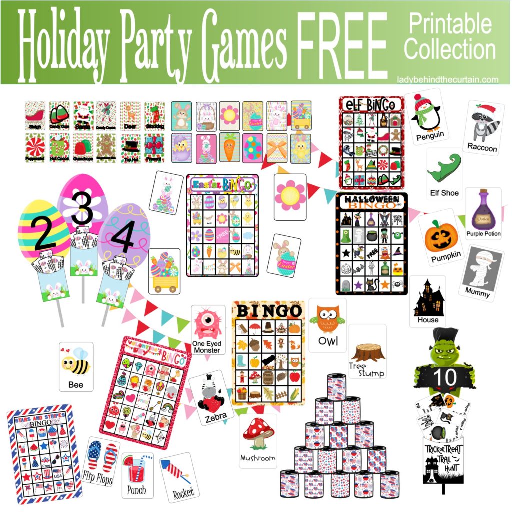 Holiday Party Games FREE Printable Collection
