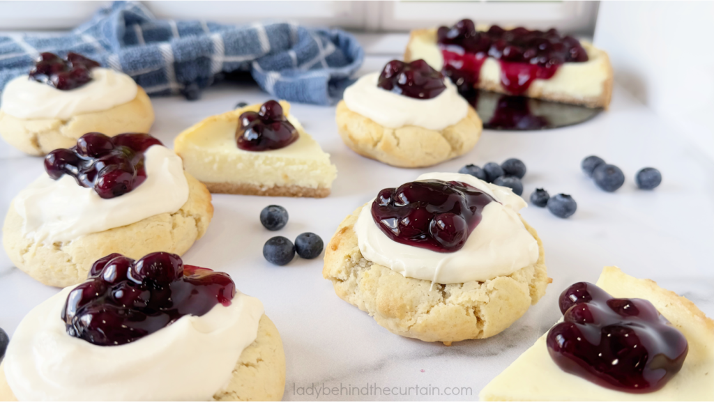 Gourmet Thick Blueberry Cheesecake Cookies