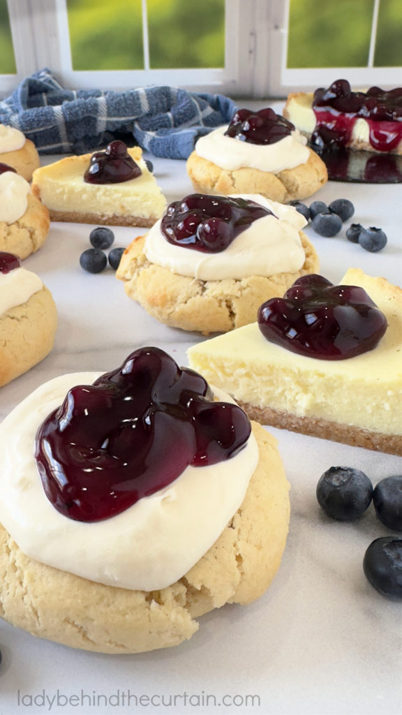 Gourmet Thick Blueberry Cheesecake Cookies