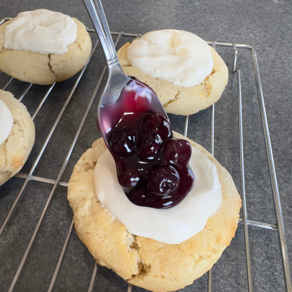 Gourmet Thick Blueberry Cheesecake Cookies