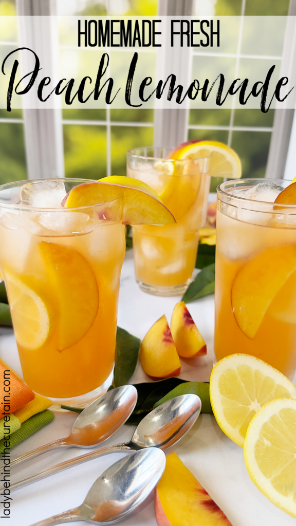 Homemade Fresh Peach Lemonade