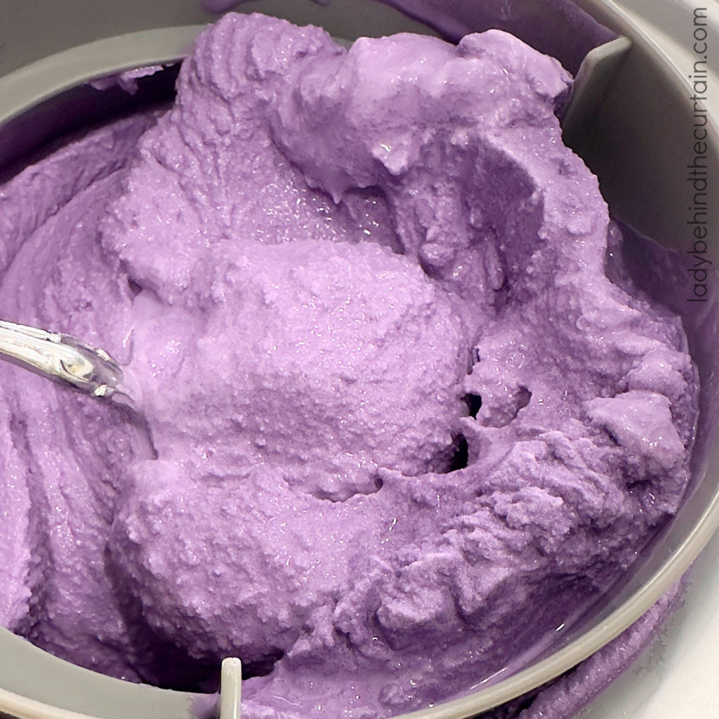 Homemade Ube Ice Cream