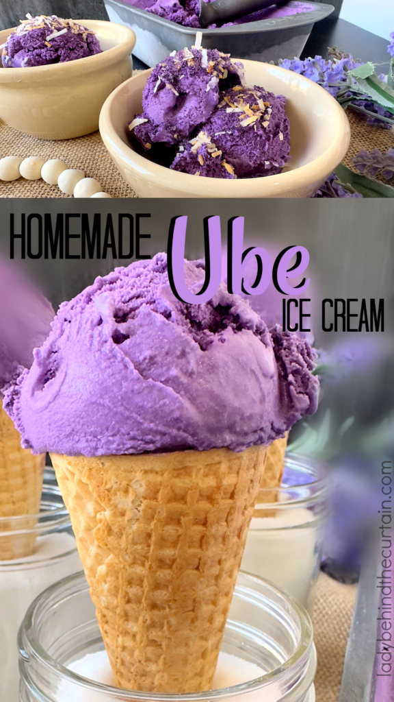 Homemade Ube Ice Cream