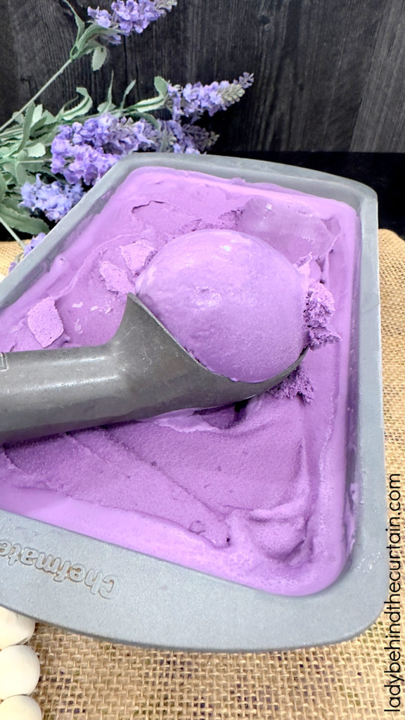 Homemade Ube Ice Cream