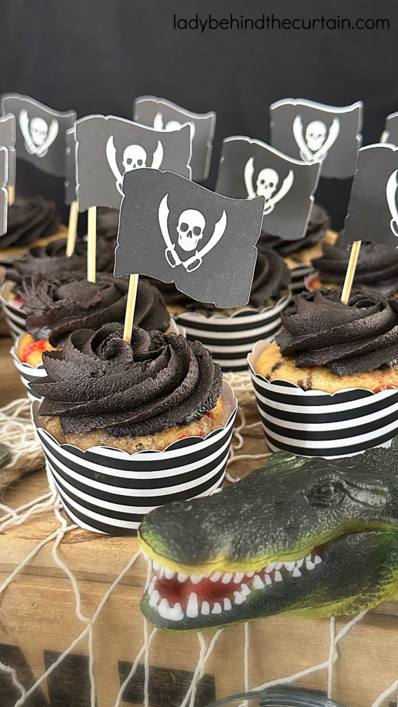 Pirate Theme Semi Homemade Cupcakes